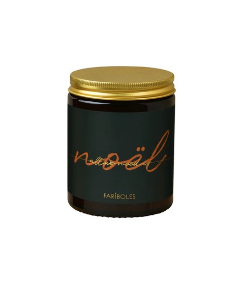 Bougie ALL WE NEED IS NOEL 100% Végétale Senteur Feu de Bois - 140g -  FARIBOLES