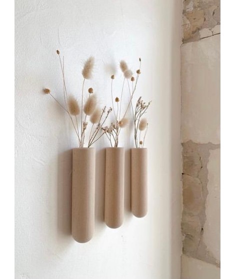 Achetez Bâton de Tube à Fleurs Mural Sur Vase Mural en Fer Pour Décoration  de Support de Plante de Fleurs Séchées Pour la Fête de la Chambre à Coucher  - or /